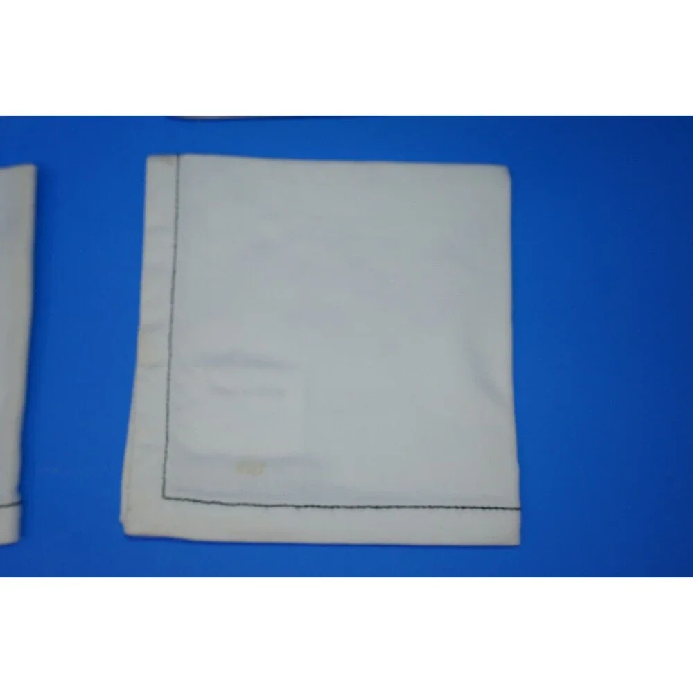 Pottery Barn Embroidered Martini Cocktail Napkins Set of 4
